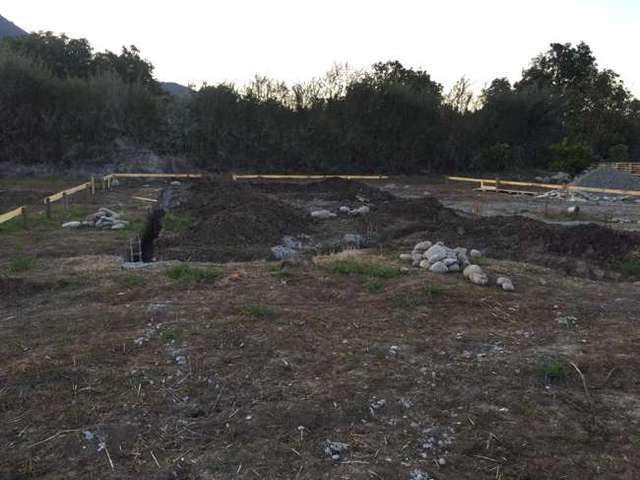 Preparación de terreno para una vivienda
